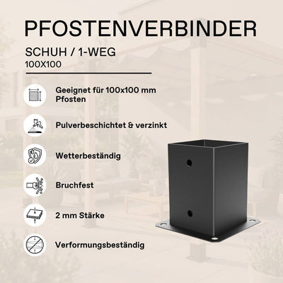 Pfostenverbinder 100x100 mm